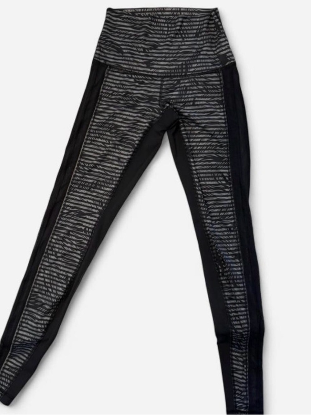 Lululemon Black Patterned High-Waisted Leggings XS